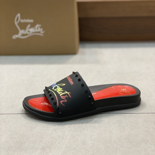 Cheap Christian Louboutin CL Slippers For Men #1097432 Replica Wholesale [$76.00 USD] [ITEM#1097432] on Replica Christian Louboutin CL Slippers