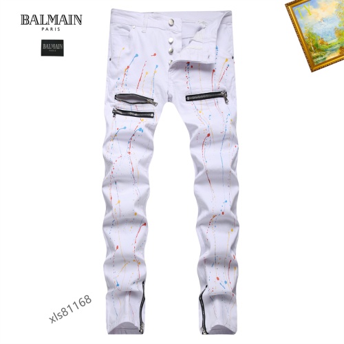 Cheap Balmain Jeans For Men #1097838 Replica Wholesale [$48.00 USD] [ITEM#1097838] on Replica Balmain Jeans