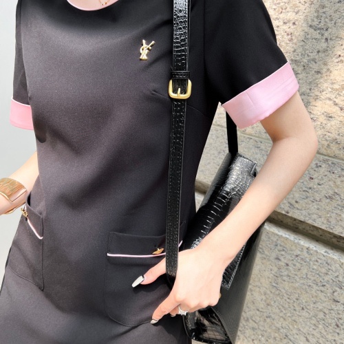 Cheap Yves Saint Laurent Dresses Short Sleeved For Women #1097922 Replica Wholesale [$82.00 USD] [ITEM#1097922] on Replica Yves Saint Laurent Dresses