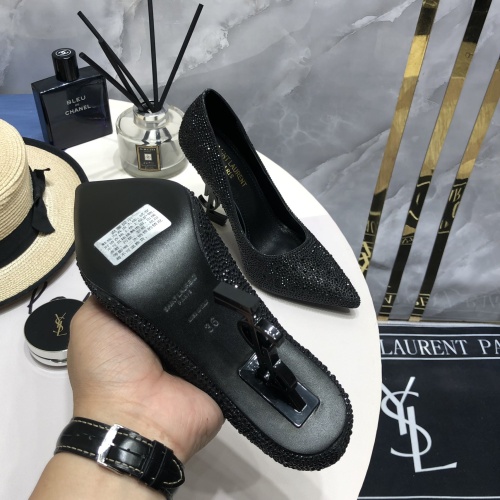 Cheap Yves Saint Laurent YSL High-Heeled Shoes For Women #1097996 Replica Wholesale [$118.00 USD] [ITEM#1097996] on Replica Yves Saint Laurent YSL High-Heeled Shoes