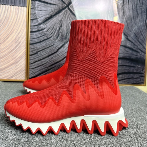Cheap Christian Louboutin Boots For Women #1098459 Replica Wholesale [$105.00 USD] [ITEM#1098459] on Replica Christian Louboutin Boots