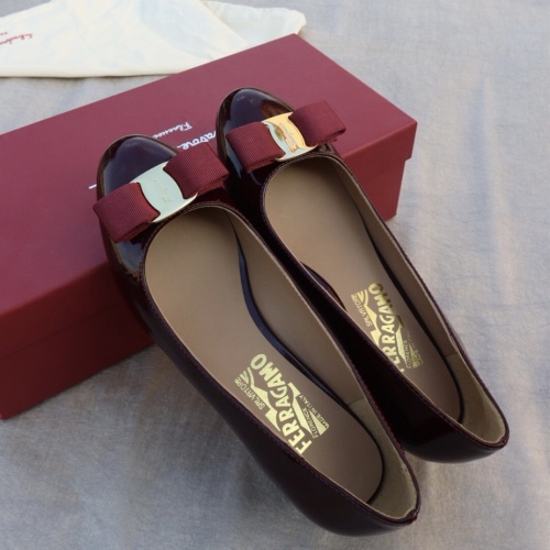 Cheap Salvatore Ferragamo Flat Shoes For Women #1099047 Replica Wholesale [$96.00 USD] [ITEM#1099047] on Replica Salvatore Ferragamo Flat Shoes