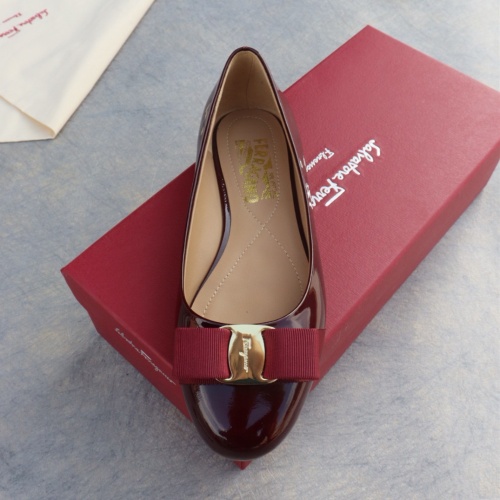Cheap Salvatore Ferragamo Flat Shoes For Women #1099077 Replica Wholesale [$96.00 USD] [ITEM#1099077] on Replica Salvatore Ferragamo Flat Shoes