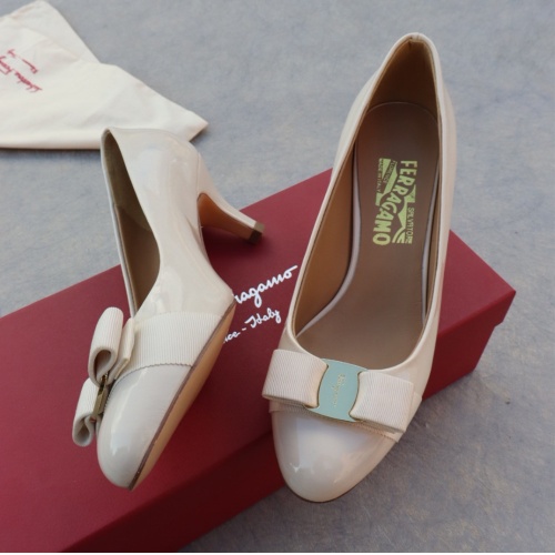 Cheap Salvatore Ferragamo High-Heeled Shoes For Women #1099080 Replica Wholesale [$96.00 USD] [ITEM#1099080] on Replica Salvatore Ferragamo High-Heeled Shoes