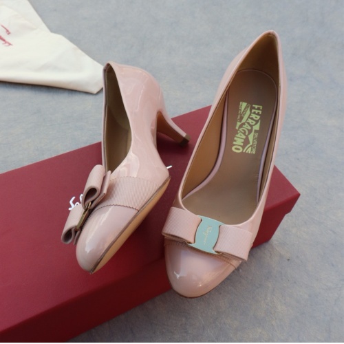 Cheap Salvatore Ferragamo High-Heeled Shoes For Women #1099081 Replica Wholesale [$96.00 USD] [ITEM#1099081] on Replica Salvatore Ferragamo High-Heeled Shoes