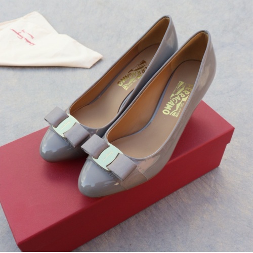 Cheap Salvatore Ferragamo High-Heeled Shoes For Women #1099084 Replica Wholesale [$96.00 USD] [ITEM#1099084] on Replica Salvatore Ferragamo High-Heeled Shoes