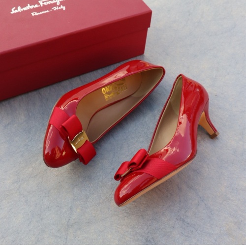 Cheap Salvatore Ferragamo High-Heeled Shoes For Women #1099086 Replica Wholesale [$96.00 USD] [ITEM#1099086] on Replica Salvatore Ferragamo High-Heeled Shoes