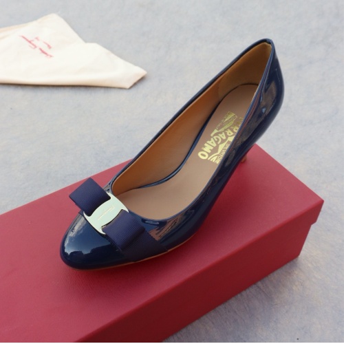 Cheap Salvatore Ferragamo High-Heeled Shoes For Women #1099088 Replica Wholesale [$96.00 USD] [ITEM#1099088] on Replica Salvatore Ferragamo High-Heeled Shoes