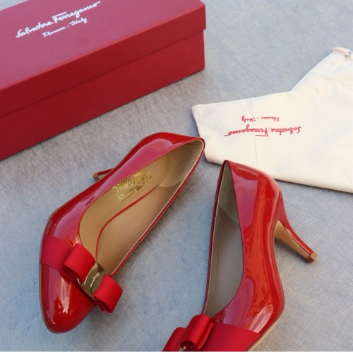 Cheap Salvatore Ferragamo High-Heeled Shoes For Women #1099095 Replica Wholesale [$96.00 USD] [ITEM#1099095] on Replica Salvatore Ferragamo High-Heeled Shoes