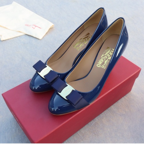 Cheap Salvatore Ferragamo High-Heeled Shoes For Women #1099097 Replica Wholesale [$96.00 USD] [ITEM#1099097] on Replica Salvatore Ferragamo High-Heeled Shoes