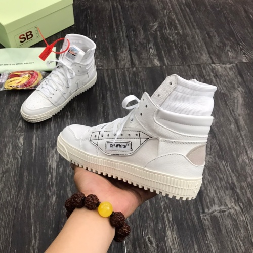 Cheap Off-White High Tops Shoes For Men #1099169 Replica Wholesale [$100.00 USD] [ITEM#1099169] on Replica Off-White High Tops Shoes