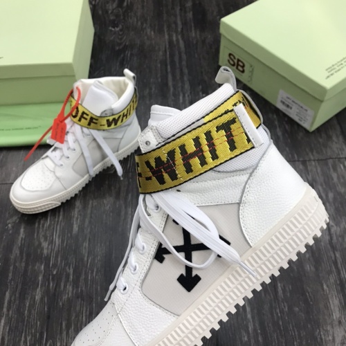 Cheap Off-White High Tops Shoes For Men #1099179 Replica Wholesale [$100.00 USD] [ITEM#1099179] on Replica Off-White High Tops Shoes