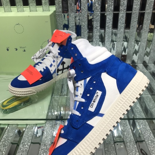 Cheap Off-White High Tops Shoes For Men #1099187 Replica Wholesale [$105.00 USD] [ITEM#1099187] on Replica Off-White High Tops Shoes