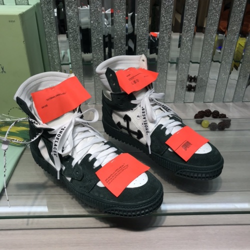 Cheap Off-White High Tops Shoes For Men #1099191 Replica Wholesale [$105.00 USD] [ITEM#1099191] on Replica Off-White High Tops Shoes