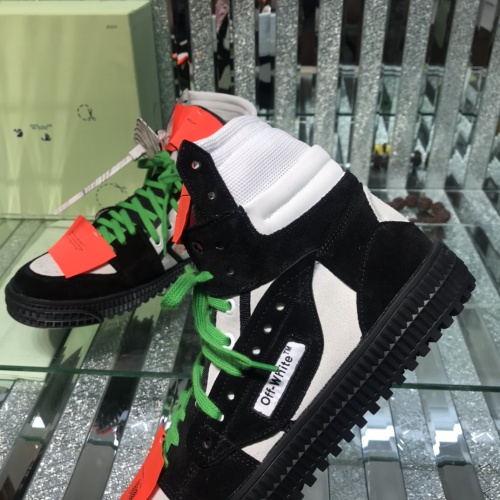 Cheap Off-White High Tops Shoes For Men #1099193 Replica Wholesale [$105.00 USD] [ITEM#1099193] on Replica Off-White High Tops Shoes
