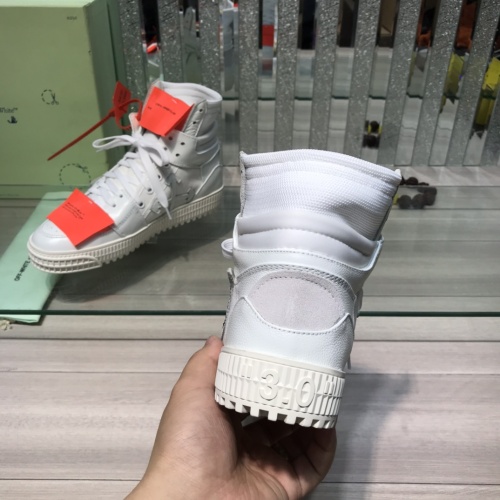Cheap Off-White High Tops Shoes For Women #1099200 Replica Wholesale [$105.00 USD] [ITEM#1099200] on Replica Off-White High Tops Shoes