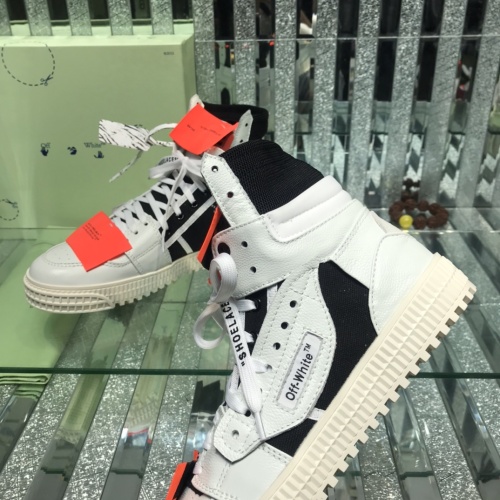 Cheap Off-White High Tops Shoes For Men #1099201 Replica Wholesale [$105.00 USD] [ITEM#1099201] on Replica Off-White High Tops Shoes