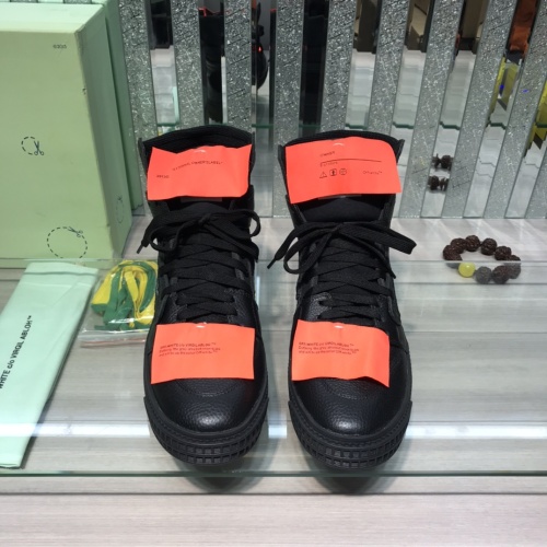 Cheap Off-White High Tops Shoes For Men #1099207 Replica Wholesale [$105.00 USD] [ITEM#1099207] on Replica Off-White High Tops Shoes