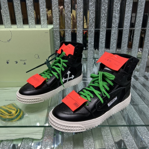 Cheap Off-White High Tops Shoes For Men #1099209 Replica Wholesale [$105.00 USD] [ITEM#1099209] on Replica Off-White High Tops Shoes