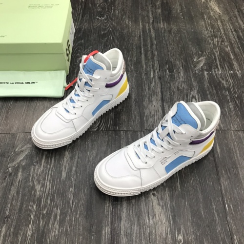 Cheap Off-White High Tops Shoes For Men #1099216 Replica Wholesale [$102.00 USD] [ITEM#1099216] on Replica Off-White High Tops Shoes