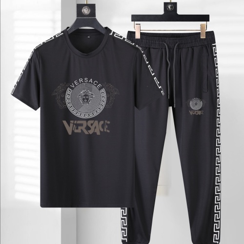 Cheap Versace Tracksuits Short Sleeved For Men #1100010 Replica Wholesale [$80.00 USD] [ITEM#1100010] on Replica Versace Tracksuits