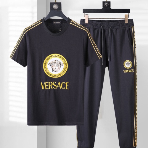 Cheap Versace Tracksuits Short Sleeved For Men #1100033 Replica Wholesale [$85.00 USD] [ITEM#1100033] on Replica Versace Tracksuits
