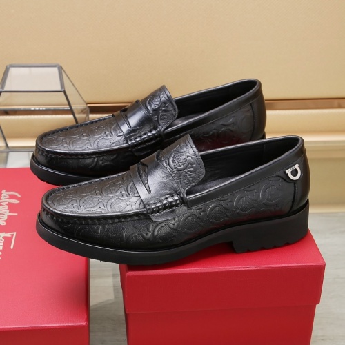 Cheap Salvatore Ferragamo Leather Shoes For Men #1100048 Replica Wholesale [$85.00 USD] [ITEM#1100048] on Replica Salvatore Ferragamo Leather Shoes