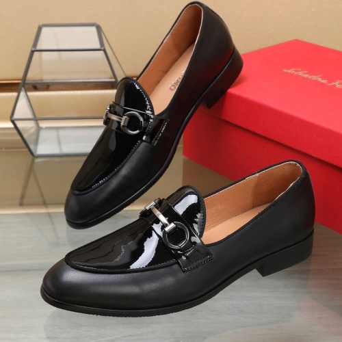Cheap Salvatore Ferragamo Leather Shoes For Men #1100050 Replica Wholesale [$88.00 USD] [ITEM#1100050] on Replica Salvatore Ferragamo Leather Shoes