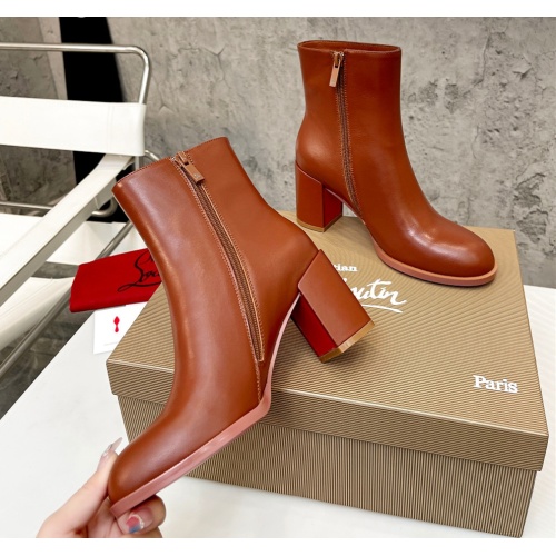 Cheap Christian Louboutin Boots For Women #1100842 Replica Wholesale [$102.00 USD] [ITEM#1100842] on Replica Christian Louboutin Boots