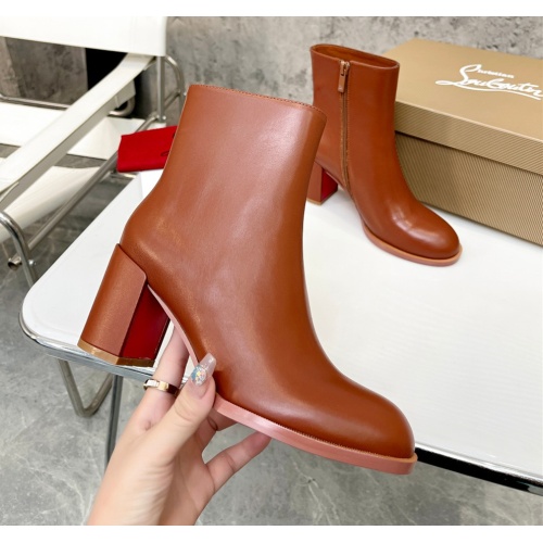 Cheap Christian Louboutin Boots For Women #1100842 Replica Wholesale [$102.00 USD] [ITEM#1100842] on Replica Christian Louboutin Boots