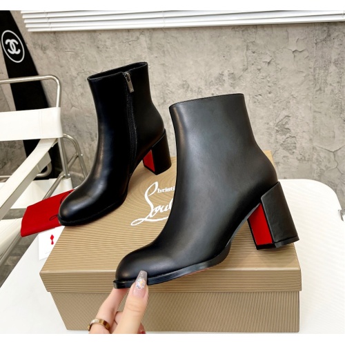 Cheap Christian Louboutin Boots For Women #1100843 Replica Wholesale [$102.00 USD] [ITEM#1100843] on Replica Christian Louboutin Boots