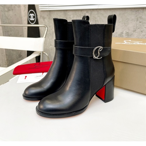 Cheap Christian Louboutin Boots For Women #1100868 Replica Wholesale [$108.00 USD] [ITEM#1100868] on Replica Christian Louboutin Boots
