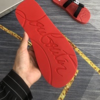 Cheap Christian Louboutin CL Slippers For Men #1094010 Replica Wholesale [$52.00 USD] [ITEM#1094010] on Replica Christian Louboutin CL Slippers