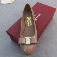 Cheap Salvatore Ferragamo Flat Shoes For Women #1099063 Replica Wholesale [$96.00 USD] [ITEM#1099063] on Replica Salvatore Ferragamo Flat Shoes