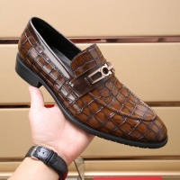Cheap Salvatore Ferragamo Leather Shoes For Men #1100046 Replica Wholesale [$92.00 USD] [ITEM#1100046] on Replica Salvatore Ferragamo Leather Shoes