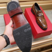 Cheap Salvatore Ferragamo Leather Shoes For Men #1100046 Replica Wholesale [$92.00 USD] [ITEM#1100046] on Replica Salvatore Ferragamo Leather Shoes