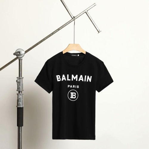 Cheap Balmain T-Shirts Short Sleeved For Women #1100925 Replica Wholesale [$34.00 USD] [ITEM#1100925] on Replica Balmain T-Shirts