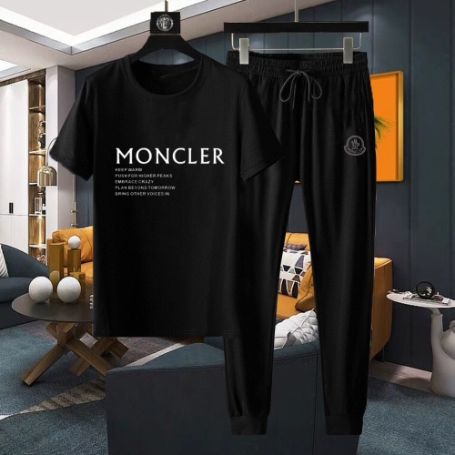 Cheap Moncler Tracksuits Short Sleeved For Men #1100958 Replica Wholesale [$60.00 USD] [ITEM#1100958] on Replica Moncler Tracksuits