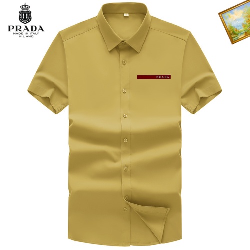 Cheap Prada Shirts Short Sleeved For Men #1101944 Replica Wholesale [$38.00 USD] [ITEM#1101944] on Replica Prada Shirts