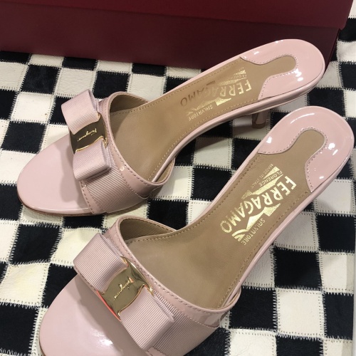 Cheap Salvatore Ferragamo Slippers For Women #1102345 Replica Wholesale [$96.00 USD] [ITEM#1102345] on Replica Salvatore Ferragamo Slippers