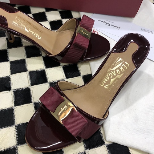 Cheap Salvatore Ferragamo Slippers For Women #1102348 Replica Wholesale [$96.00 USD] [ITEM#1102348] on Replica Salvatore Ferragamo Slippers