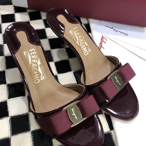 Cheap Salvatore Ferragamo Slippers For Women #1102348 Replica Wholesale [$96.00 USD] [ITEM#1102348] on Replica Salvatore Ferragamo Slippers