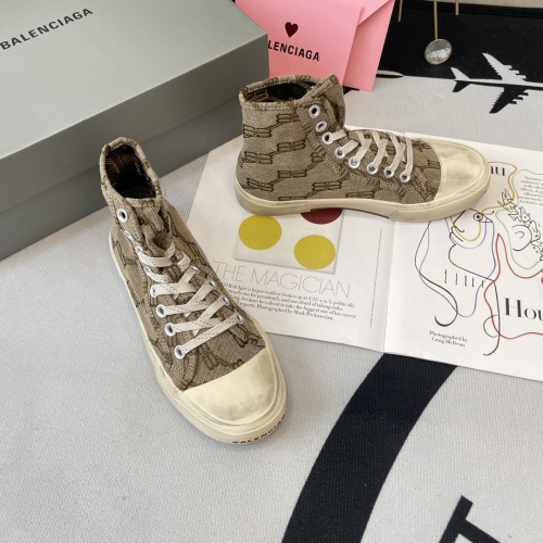 Cheap Balenciaga High Tops Shoes For Men #1104523 Replica Wholesale [$96.00 USD] [ITEM#1104523] on Replica Balenciaga High Tops Shoes
