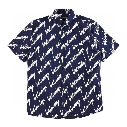 Cheap Balenciaga Shirts Short Sleeved For Men #1106929 Replica Wholesale [$48.00 USD] [ITEM#1106929] on Replica Balenciaga Shirts