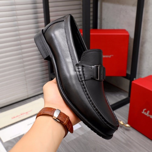 Cheap Salvatore Ferragamo Leather Shoes For Men #1107326 Replica Wholesale [$85.00 USD] [ITEM#1107326] on Replica Salvatore Ferragamo Leather Shoes