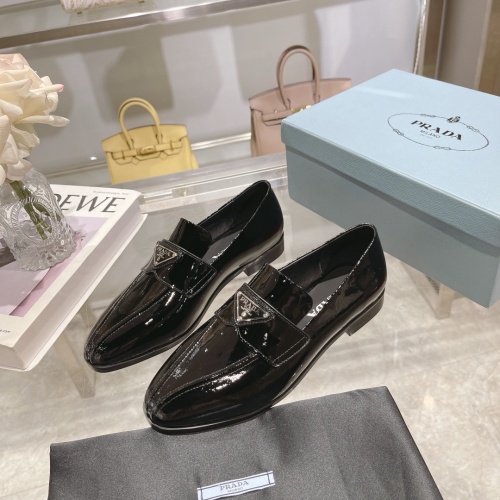 Cheap Prada Leather Shoes For Women #1107479 Replica Wholesale [$96.00 USD] [ITEM#1107479] on Replica Prada Leather Shoes