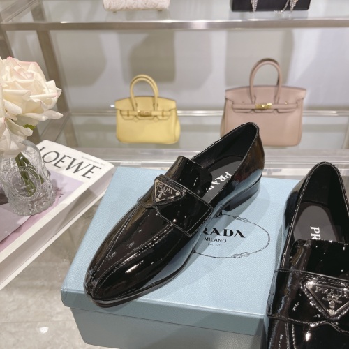 Cheap Prada Leather Shoes For Women #1107479 Replica Wholesale [$96.00 USD] [ITEM#1107479] on Replica Prada Leather Shoes