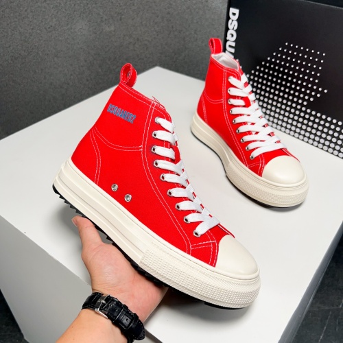 Cheap Dsquared High Tops Shoes For Men #1107506 Replica Wholesale [$100.00 USD] [ITEM#1107506] on Replica Dsquared High Tops Shoes