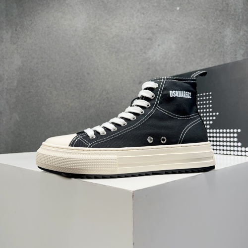 Cheap Dsquared High Tops Shoes For Men #1107507 Replica Wholesale [$100.00 USD] [ITEM#1107507] on Replica Dsquared High Tops Shoes