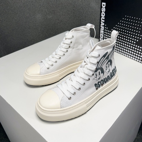 Cheap Dsquared High Tops Shoes For Men #1107509 Replica Wholesale [$100.00 USD] [ITEM#1107509] on Replica Dsquared High Tops Shoes